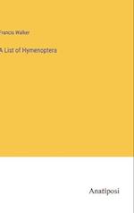 A List of Hymenoptera
