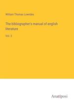 The bibliographer's manual of english literature