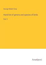 Hand-list of genera and species of birds