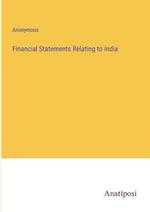 Financial Statements Relating to India