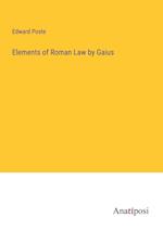 Elements of Roman Law by Gaius