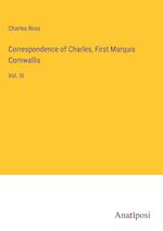 Correspondence of Charles, First Marquis Cornwallis