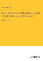 List of the Specimens of Homopterous Insects in the Collection of the British Museum