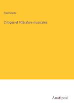 Critique et littérature musicales