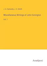 Miscellaneous Writings of John Conington