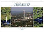 Chemnitz - Von Oben Nach Unten (Wandkalender 2024 DIN A3 quer), CALVENDO Monatskalender