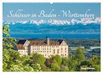 Schlösser in Baden-Württemberg (Wandkalender 2024 DIN A2 quer), CALVENDO Monatskalender