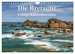 Die Bretagne - Felsige Küstenbereiche (Wandkalender 2024 DIN A4 quer), CALVENDO Monatskalender