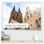 Grüße aus Stendal: Kalender 2024 (hochwertiger Premium Wandkalender 2024 DIN A2 quer), Kunstdruck in Hochglanz