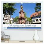 Sehenswertes Bensheim an der Bergstraße (hochwertiger Premium Wandkalender 2024 DIN A2 quer), Kunstdruck in Hochglanz