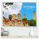 San Gimignano, die Stadt der Türme (hochwertiger Premium Wandkalender 2024 DIN A2 quer), Kunstdruck in Hochglanz