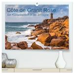 Côte de Granit Rose - Ein Küstenbereich in der Bretagne (hochwertiger Premium Wandkalender 2024 DIN A2 quer), Kunstdruck in Hochglanz