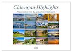 Chiemgau-Highlights (Wandkalender 2024 DIN A2 quer), CALVENDO Monatskalender