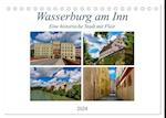 Wasserburg am Inn (Tischkalender 2024 DIN A5 quer), CALVENDO Monatskalender