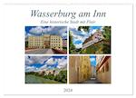Wasserburg am Inn (Wandkalender 2024 DIN A2 quer), CALVENDO Monatskalender