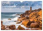 Côte de Granit Rose - Ein Küstenbereich in der Bretagne (Wandkalender 2024 DIN A4 quer), CALVENDO Monatskalender