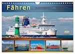 Fähren - von Warnemünde bis Hongkong (Wandkalender 2024 DIN A4 quer), CALVENDO Monatskalender