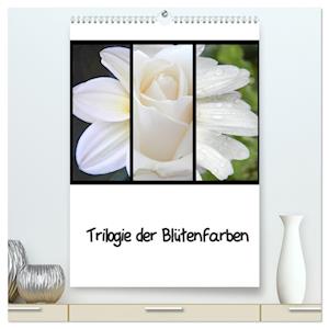 Trilogie der Blütenfarben (hochwertiger Premium Wandkalender 2024 DIN A2 hoch), Kunstdruck in Hochglanz