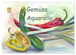 Gemüse Aquarelle (Wandkalender 2024 DIN A2 quer), CALVENDO Monatskalender