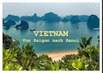 VIETNAM - Von Saigon nach Hanoi (Tischkalender 2024 DIN A5 quer), CALVENDO Monatskalender
