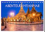 Abenteuer Myanmar (Tischkalender 2024 DIN A5 quer), CALVENDO Monatskalender