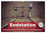 Endstation - In Vergessenheit geratene Bahngleise (Wandkalender 2024 DIN A2 quer), CALVENDO Monatskalender