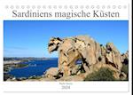 Sardiniens magische Küsten (Tischkalender 2024 DIN A5 quer), CALVENDO Monatskalender