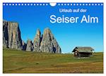 Urlaub auf der Seiser Alm (Wandkalender 2024 DIN A4 quer), CALVENDO Monatskalender
