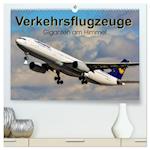 Verkehrsflugzeuge (hochwertiger Premium Wandkalender 2024 DIN A2 quer), Kunstdruck in Hochglanz