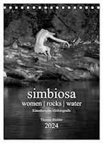 simbiosa ... Künstlerische Aktfotografie 2024 (Tischkalender 2024 DIN A5 hoch), CALVENDO Monatskalender