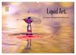 Liquid Art - Unique Wasserskulpturen (Wandkalender 2024 DIN A2 quer), CALVENDO Monatskalender