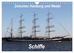Schiffe - Zwischen Hamburg und Wedel (Wandkalender 2024 DIN A4 quer), CALVENDO Monatskalender
