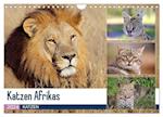Katzen Afrikas (Wandkalender 2024 DIN A4 quer), CALVENDO Monatskalender