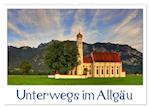 Unterwegs im Allgäu (Wandkalender 2024 DIN A2 quer), CALVENDO Monatskalender