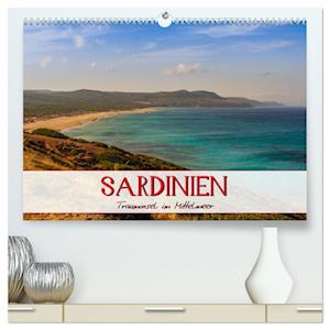 Sardinien Panoramakalender / CH-Version (hochwertiger Premium Wandkalender 2024 DIN A2 quer), Kunstdruck in Hochglanz