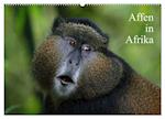 Affen in Afrika (Wandkalender 2024 DIN A2 quer), CALVENDO Monatskalender