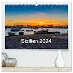 Sizilien 2024 / CH-Version (hochwertiger Premium Wandkalender 2024 DIN A2 quer), Kunstdruck in Hochglanz