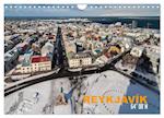 Reykjavìk 64° 08' N (Wandkalender 2024 DIN A4 quer), CALVENDO Monatskalender