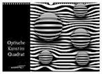 Optische Kunst im Quadrat (Wandkalender 2024 DIN A3 quer), CALVENDO Monatskalender