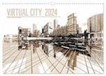 VIRTUAL CITY 2024 CH-Version (Wandkalender 2024 DIN A3 quer), CALVENDO Monatskalender