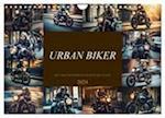 Urban Biker (Wandkalender 2024 DIN A4 quer), CALVENDO Monatskalender