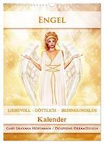 Engel - Kalender (Wandkalender 2024 DIN A3 hoch), CALVENDO Monatskalender