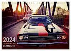 US-Muscle-Cars - Plymouth (Wandkalender 2024 DIN A4 quer), CALVENDO Monatskalender