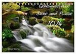 Geheimnisvolle Bäche und Flüsse (Tischkalender 2024 DIN A5 quer), CALVENDO Monatskalender