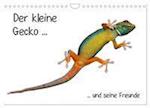 Der kleine Gecko und seine Freunde (Wandkalender 2024 DIN A4 quer), CALVENDO Monatskalender