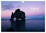 Island - inspirierende Landschaft (Wandkalender 2024 DIN A4 quer), CALVENDO Monatskalender