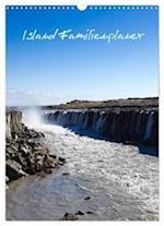 Island Familienplaner (Wandkalender 2024 DIN A3 hoch), CALVENDO Monatskalender