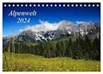 Alpenwelt 2024 (Tischkalender 2024 DIN A5 quer), CALVENDO Monatskalender