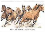 Arts & Horses (Wandkalender 2024 DIN A3 quer), CALVENDO Monatskalender
