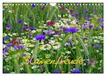 Blumenfreude (Wandkalender 2024 DIN A4 quer), CALVENDO Monatskalender